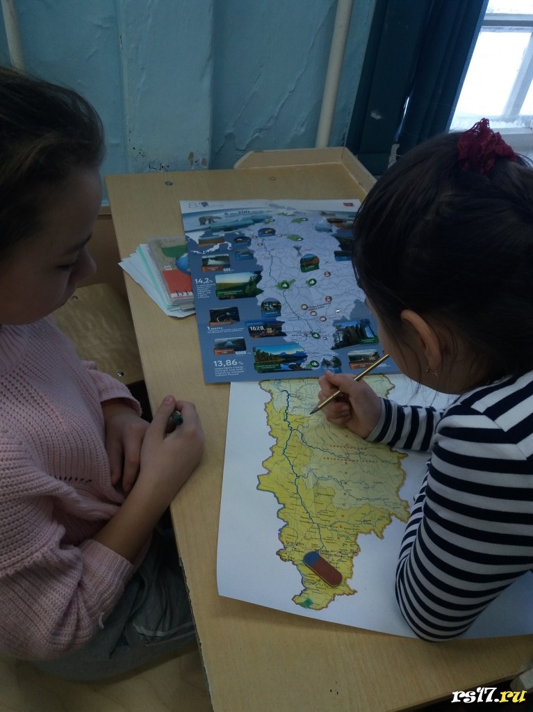 создаем карту заповедников Красноярского края